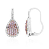 14K SI1 Pink Diamond Gold Earrings (CIRARI)