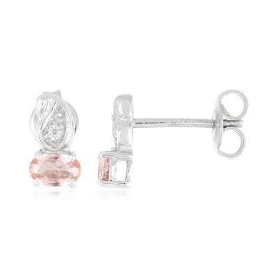 Pink Cuprian Tourmaline Silver Earrings (Cavill)