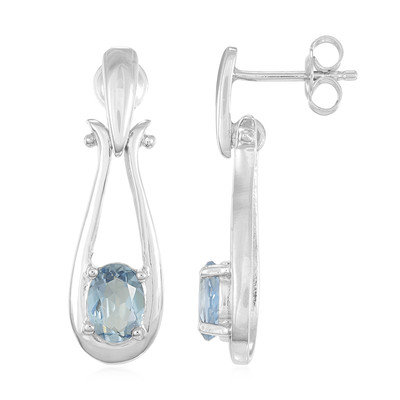 Santa Maria Aquamarine Silver Earrings (Cavill)