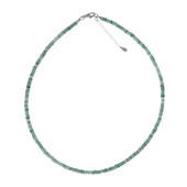Green Aventurine Silver Necklace