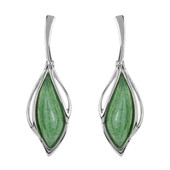 Green Quartz Silver Earrings (dagen)