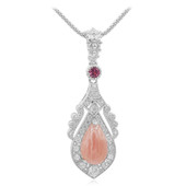 Rhodochrosite Silver Necklace (Dallas Prince Designs)