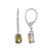 9K Yellow Tanzanite Gold Earrings