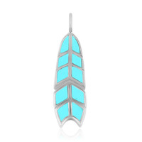 Turquoise Silver Pendant (Anne Bever)