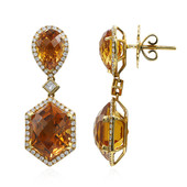 18K Madeira Citrine Gold Earrings (Estée Collection)