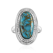 Mojave Blue Copper Turquoise Silver Ring (Faszination Türkis)