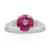 Hot Pink Mystic Topaz Silver Ring