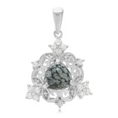 Snowflake Obsidian Silver Pendant