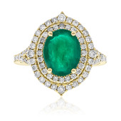 14K Zambian Emerald Gold Ring (CIRARI)