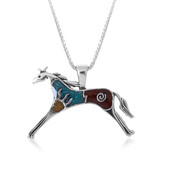 Turquoise Silver Necklace (Desert Chic)