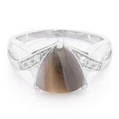 Botswana Agate Silver Ring