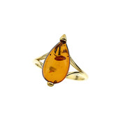 Baltic Amber Silver Ring