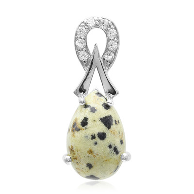 Dalmatian Jasper Silver Pendant