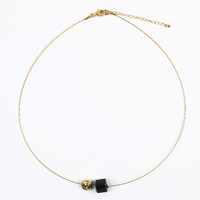 Schorl Stainless Steel Necklace