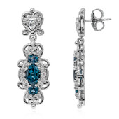 London Blue Topaz Silver Earrings (Dallas Prince Designs)