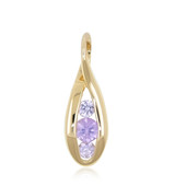 9K Ceylon Purple Sapphire Gold Pendant