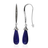 Lapis Lazuli Silver Earrings (Annette classic)