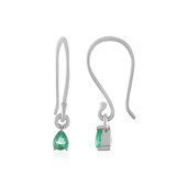 Ethiopian Emerald Silver Earrings