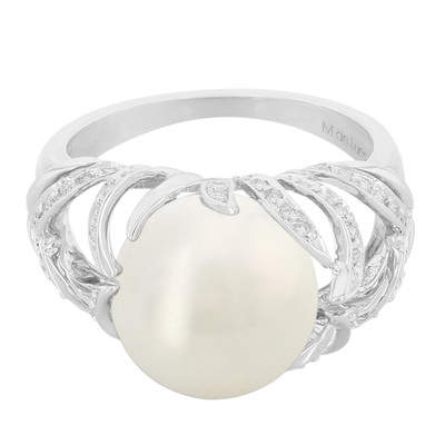 10K Kasumigaura Pearl Gold Ring (M de Luca)