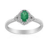 10K AAA Zambian Emerald Gold Ring