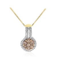 14K SI2 Brown Diamond Gold Necklace (CIRARI)