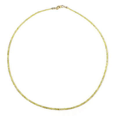 9K Yellow Diamond Gold Necklace