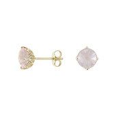 9K Rose Quartz Gold Earrings (dagen)