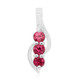Pink Spinel Silver Pendant