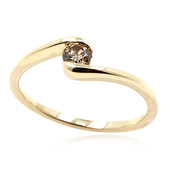 9K SI2 Argyle Champagne Diamond Gold Ring