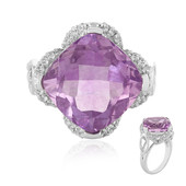 Purple Fluorite Silver Ring