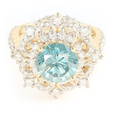 18K VS1 Blue Diamond Gold Ring (AMAYANI)
