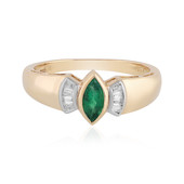 18K Zambian Emerald Gold Ring