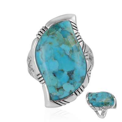 Turquoise Silver Ring (Art of Nature)
