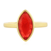 Red Ethiopian Opal Silver Ring (MONOSONO COLLECTION)