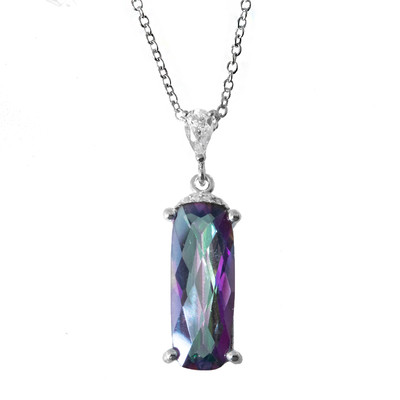 Mystic Quartz Silver Necklace