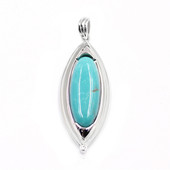Mine 8 Turquoise Silver Pendant (Anne Bever)