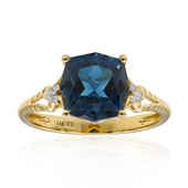 14K London Blue Topaz Gold Ring (CIRARI)
