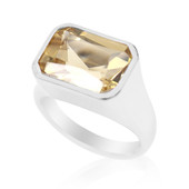 Golden Labradorite Silver Ring