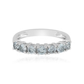 Aquamarine Silver Ring