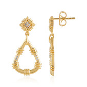 I3 (H) Diamond Brass Earrings (Juwelo Style)