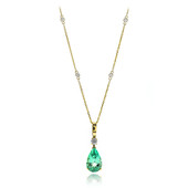 14K Colombian Emerald Gold Necklace (CIRARI)