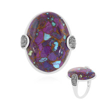 Mohave Purple Copper Turquoise Silver Ring