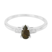 Cuprian Tourmaline Silver Ring