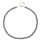 Lava Stone Silver Necklace