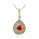 Mexican Fire Opal Silver Necklace (Dallas Prince Designs)