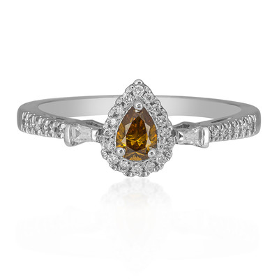 18K SI2 Orange Diamond Gold Ring (CIRARI)