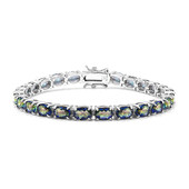 Mystic Blue Quartz Silver Bracelet