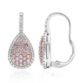 14K I1 Pink Diamond Gold Earrings (CIRARI)