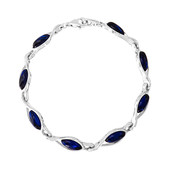 Colombian blue Amber Silver Bracelet