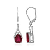 Bemainty Ruby Silver Earrings